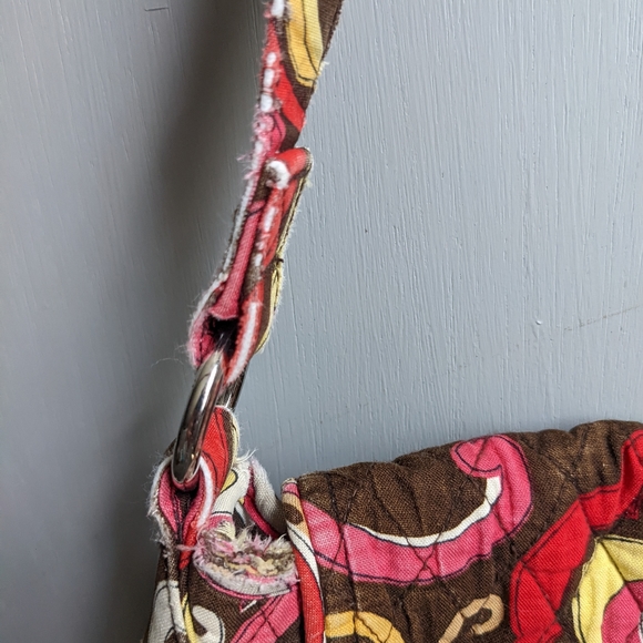 Vera Bradley Pink and Brown Crossbody Bag - Picture 5 of 7